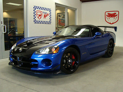 Dodge : Viper LIKE NEW HARDCORE ACR 2009 dodge viper acr edition blue over black only 2 k miles mint in and out