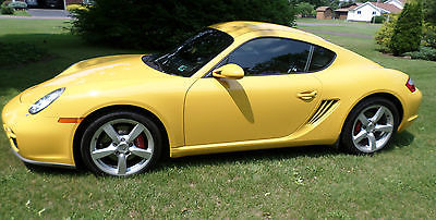 Porsche : Cayman S 2006 porsche cayman s 45 000 miles yellow black perfect condition
