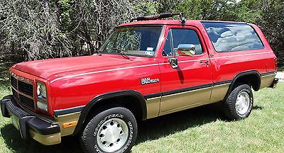 Dodge : Ramcharger Canyon Sport 1991 dodge ramcharger canyon sport sport utility 2 door 5.2 l