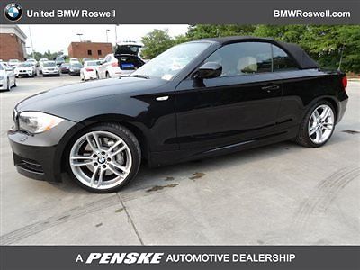 BMW : 1-Series 135i 135 i 1 series low miles 2 dr convertible manual gasoline 3.0 l straight 6 cyl bla