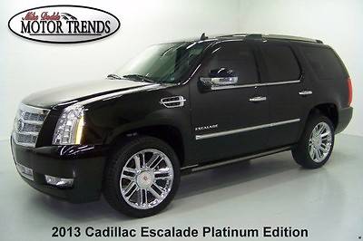 Cadillac : Escalade Platinum Sport Utility 4-Door 2013 cadillac escalade platinum edition 3 dvd screens nav sunroof 1 owner 17 k