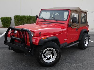 Jeep : Wrangler SE 2dr 4WD Convertible 1993 jeep wrangler se 5 speed 4 cyl cold a c pwr steering low miles must see