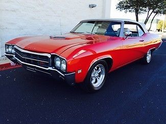 Buick : Skylark GS 400 1969 red gs 400 convertible new wires hoses fan intake brake mc texas