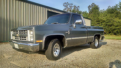 Chevrolet : Silverado 1500 Silverado 1987 chevy short bed gray in awesome condition restored with gm parts