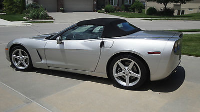 Chevrolet : Corvette Base Convertible 2-Door ONE OF ONLY 1585 CARS PAINTED LIGHT TARNISHED  SILVERWITH TITANIUM AND EBONY INT
