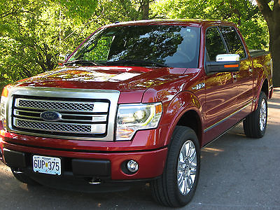 Ford : F-150 Platinum Crew Cab Pickup 4-Door PLATINUM, V8, 6.2L, RUBY RED METALLIC, 2013- Price CUT, ready to SELL!