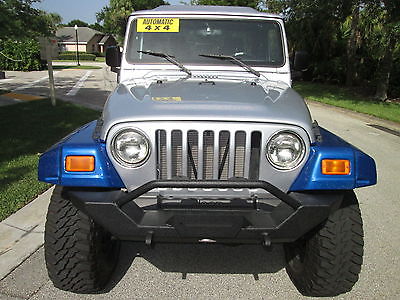 Jeep : Wrangler UNLIMITED Blue/Silver,Clean,Like new,Lifted,4x4,Unlimited,/rubitrux,Custome