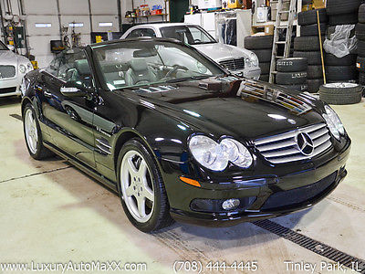 Mercedes-Benz : SL-Class SL55 AMG 2003 mercedes benz sl 55 amg 493 hp pano roof alcantra keyless go ventilated seats