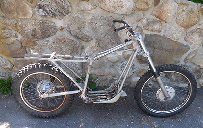 Other Makes : Rickman Rolling Chassis Motocross 1973 rickman nickel plated frame mx rolling chassis w rickman parts