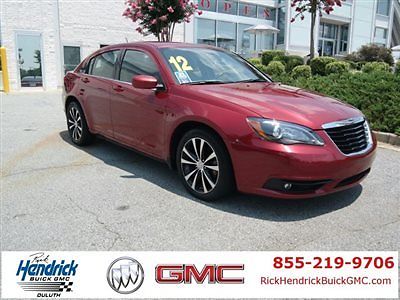 Chrysler : 200 Series 4dr Sedan Touring 4 dr sedan touring low miles automatic v 6 cyl deep cherry red crystal pearlcoat