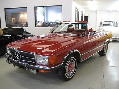 Mercedes-Benz : SL-Class Vintage 1972 350SL Classic Roadster Red/Red Collectible