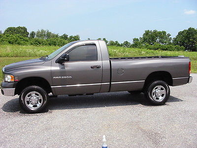 Dodge : Ram 2500 Cummins REG CAB HO Diesel 6 speed 03 dodge ram 2500 slt 4 wd cummins rare reg cab ho 6 speed stick western tk