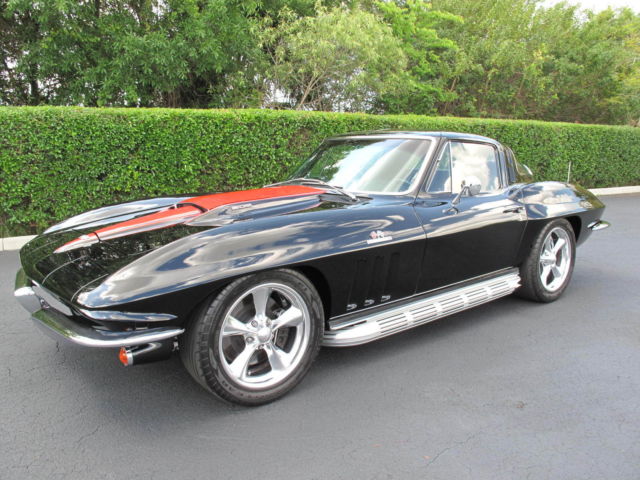 Chevrolet : Corvette BLACK 1965 chevrolet corvette stingray coupe 502 ci 502 hp amazing car