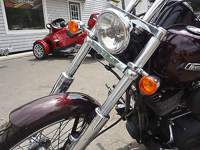 Harley-Davidson : Softail 2007 harley davidson night trail black cherry pearl good condition w extras