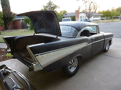 Chevrolet : Bel Air/150/210 2 DOOR HARD TOP/ FREE SHIPPING OFFER! STEAL IT! 1957 chevy 2 door hard top cal car project free shipping gasser amazing find