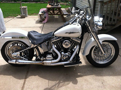 Harley-Davidson : Other 2000 harley davidson fat boy pearl white