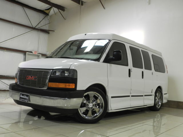 GMC : Savana CONVERSION GMC SAVANA MID-TOP CONVERSION VAN NAVI TOW HD-CAR-DVR 3RD ROW SOFA/BED MOONROOF