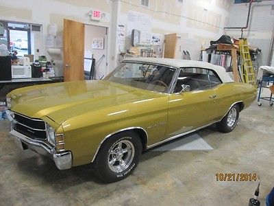 Chevrolet : Malibu Malibu 350 Convertible 1971 chevy chevelle malibu 350 convertible