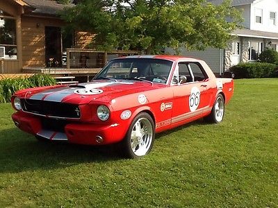 Ford : Mustang Coupe / Hard Top COMPLETELY RESTORED 1965 MUSTANG SHELBY GT350 TRIBUTE VINTAGE RACER