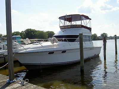 1990 Silverton 37 convertible ,  sedan bridge ,  flybridge