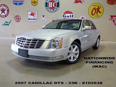 Cadillac : DTS Luxury SUNROOF,HTD/COOL LTH,6 DISK CD,33K,WE FINANCE! 07 dts remote start sunroof htd cool lth 6 disk cd park sensors 33 k we finance