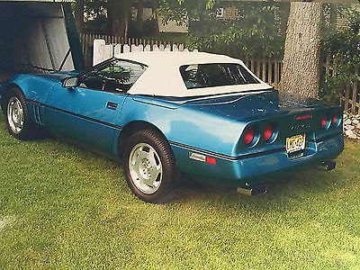Chevrolet : Corvette Base Convertible 2-Door 1988 chevrolet corvette teal convertible 2 door 5.7 l excellent cond low miles