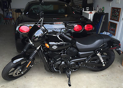 Harley-Davidson : Other 2015 harley davidson xg 500 street cafe racer black motorcycle 7 miles