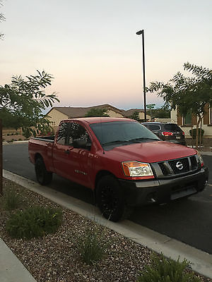 Nissan : Titan XE 2008 nissan titan xe 5.6 8 cyl red 12 500