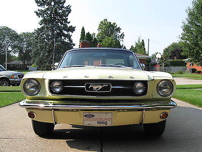 Ford : Mustang Factory GT 1966 ford factory gt mustang coupe 225 hp v 8 automatic factory air pony intr