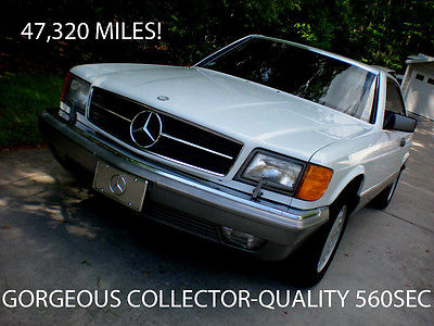 Mercedes-Benz : 500-Series Base Coupe 2-Door STUNNING 1986 MERCEDES-BENZ 560 SEC COUPE -COLLECTOR QUALITY- ONLY 47,320 MILES!