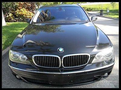 BMW : 7-Series 750Li 08 750 li clean carfax luxury seating pkg navigation power trunk bluetooth fl