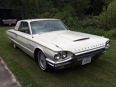 Ford : Thunderbird 2 Door Coupe 1964 white ford thunderbird 2 door coupe 390 ci v 8 automatic classic muscle car
