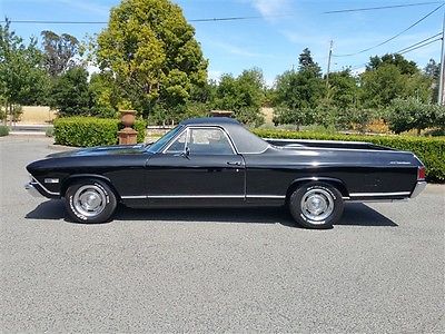 Chevrolet : El Camino SS 1968 chevrolet el camino ss 396 4 speed triple black air conditioning 350 hp
