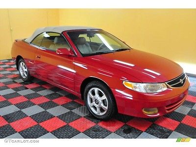 Toyota : Solara SLE Convertible 2-Door Red Toyota Camry Solara SLE V6 Convertible 2000