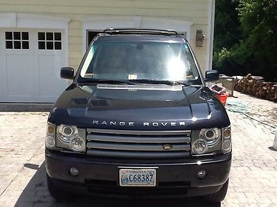 Land Rover : Range Rover HSE Sport Utility 4-Door 2005 land rover range rover hse original owner indgo blue with parchment inter