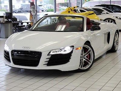 Audi : R8 4.2L 1 Owner Red Leather Bang & Olufsen Carbon Fiber 4.2 l 1 owner red leather bang olufsen carbon fiber serviced