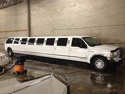 Ford : Excursion XLT Sport Utility 4-Door White 24 Pass suv limo 5th bridal door option