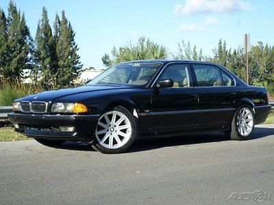 BMW : 7-Series 750Il SEDAN V12 AUTOMATIC BLACK/TAN 1998 bmw 750 il sedan 5.4 l v 12 black over tan clean title