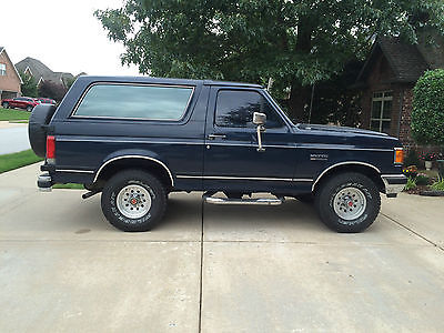 Ford : Bronco XLT Lariat 1991 bronco xlt lariat solid truck great project no rust