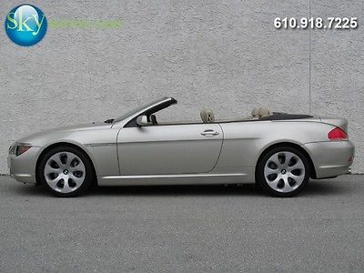 BMW : 6-Series 650Ci 47 981 miles sport pkg heads up display navi cold weather pkg convertible