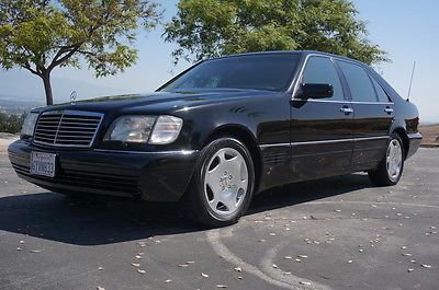 Mercedes-Benz : S-Class W140, LORINSER LORINSER PKGW140 S420 LWB 44K HEATED SEATS REAR SHADE BLACK ON BLACK