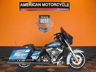 Harley-Davidson : Touring 2014 used daytona blue pearl harley davidson street glide flhx abs brakes