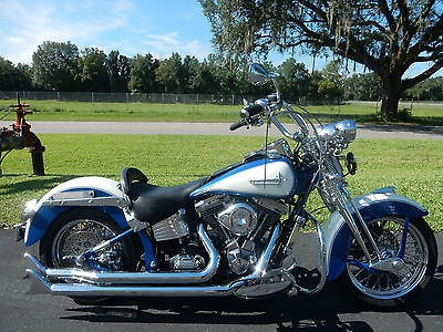 Custom Built Motorcycles : Chopper CUSTOM SOFTAIL SPRINGER, EVO MOTOR, FISHTAIL EXHAUST, STRECHED TANKS, VERY COOL