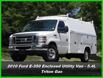 Ford : E-Series Van Enclosed Utility Van 10 ford e 350 e 350 cutaway enclosed utility van 5.4 l v 8 triton gas e series used