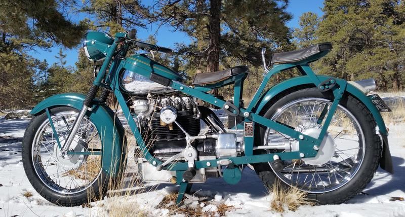 1956 Nimbus Inline 4 Antique Motorcycle. one of only 210 in the USA