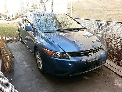 Honda : Civic EX Coupe 2-Door Honda Civic 2006 two door coupe blue gently used