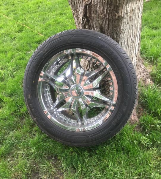 Universal Tires and Chrome Rims