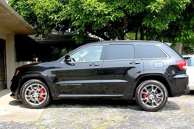 Jeep : Grand Cherokee SRT8 Sport Utility 4-Door 2012 jeep grand cherokee srt 8 loaded black only 22 600 miles exc cond