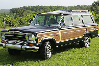 Jeep : Wagoneer Base Sport Utility 4-Door 1989 jeep grand wagoneer 4 x 4 midnight blue navy woody classic