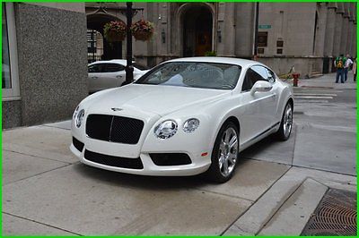 Bentley : Continental GT Bentley GT V8.  Glacier White with Linen. 2013 v 8 used turbo 4 l v 8 32 v automatic awd coupe premium